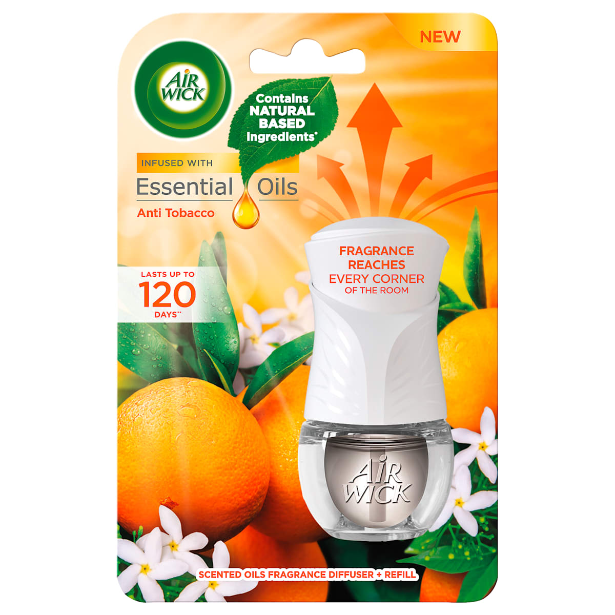 AIR WICK Essential Oils - električni komplet Anti Tobacco, 1 kom
