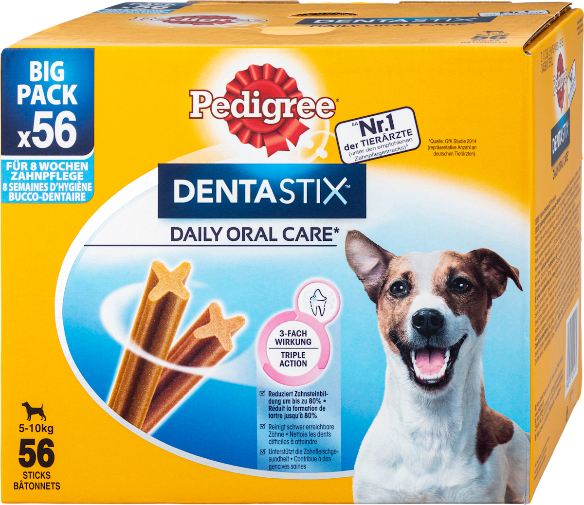 Austria product data sample: Hunde Kausnack Dentastix Zahnpflege für kleine Hunde Mega Pack, 880 g