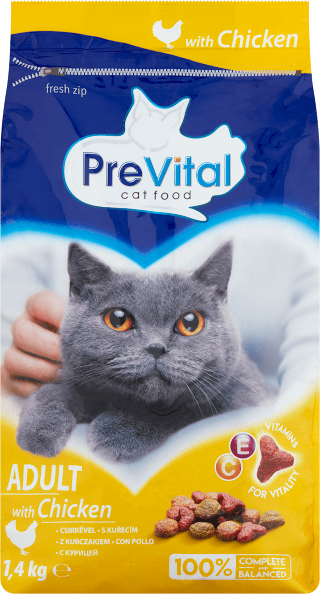 Hungary product data sample: Száraz macskaeledel csirke, 1,4 kg