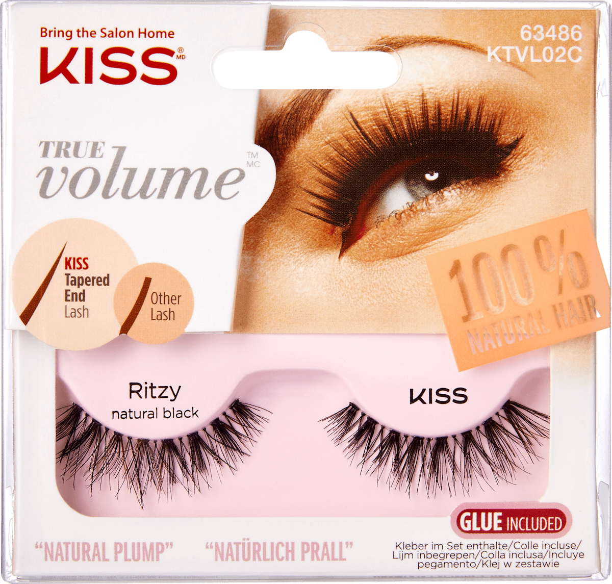 Knstliche Wimpern True Volume Natural Plump (1 Paar), 2 St