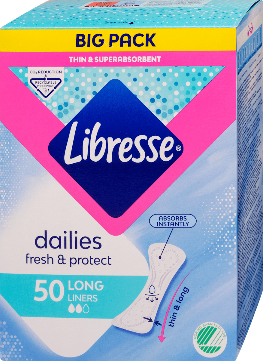 Libresse dailies fresh protect dnevni ulošci multi long, 50