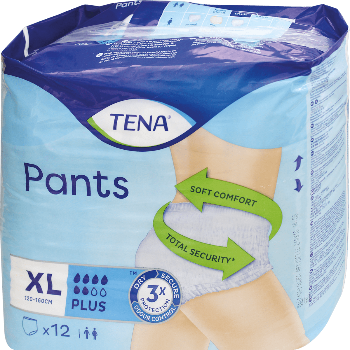 TENA Pants plus per incontinenza taglia XL, 12 pz dm Italia