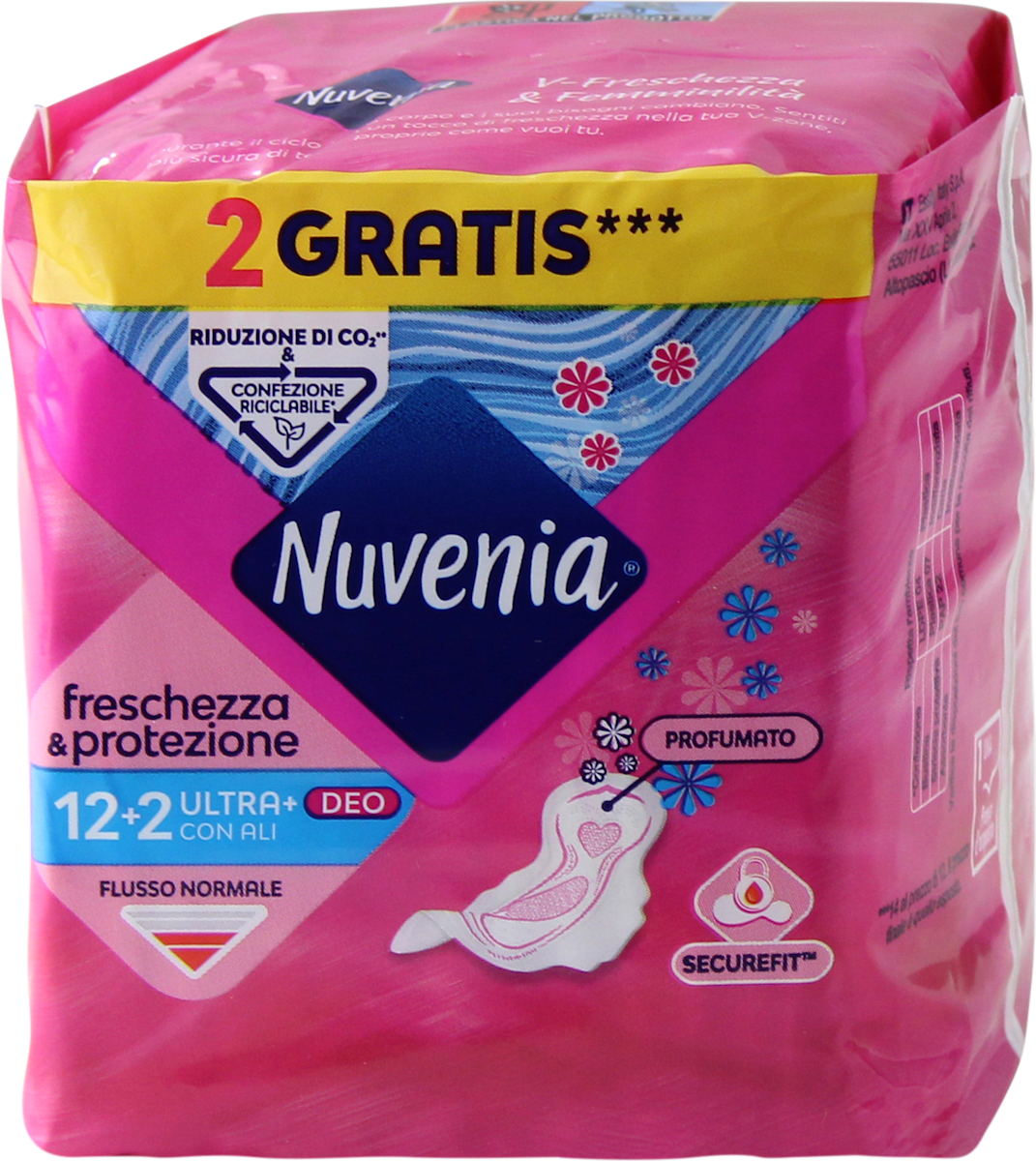 Nuvenia AssorbentI freschezza e protezione ultra+ con ali deo, 14