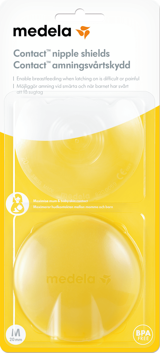 Накладки на соски силиконовые Medela Contact, размер M (20 мм), 2 шт