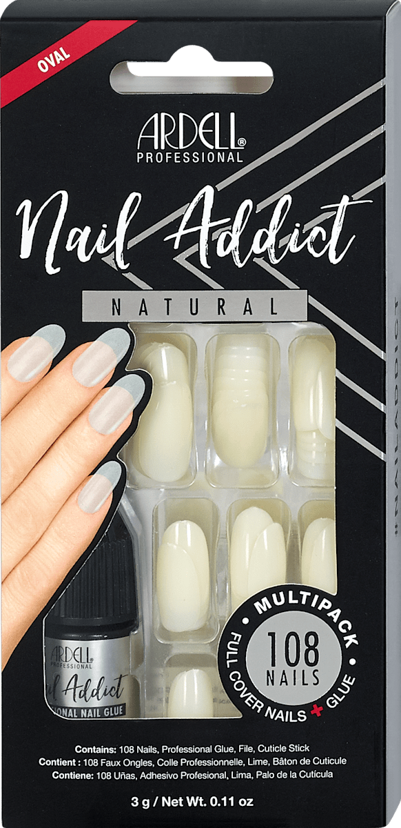 ARDELL Knstliche Ngel Nail Addict Natural Long Oval, 108 St | dm.at
