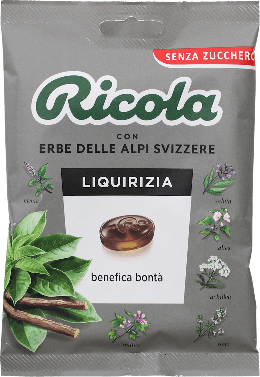 Ricola Caramelle alla liquirizia in busta, 70 g | dm Italia