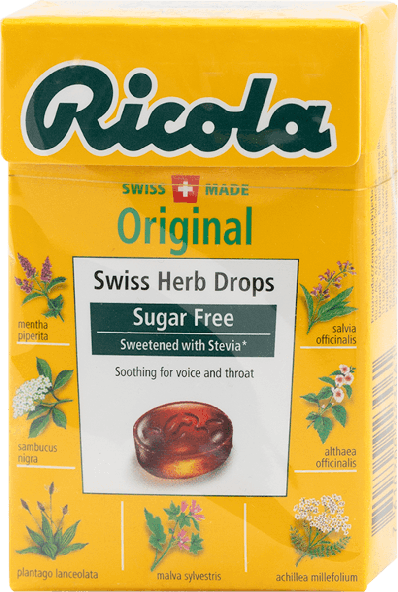 Ricola Dropsuri din plante fără zahăr, 40 g | dm.ro