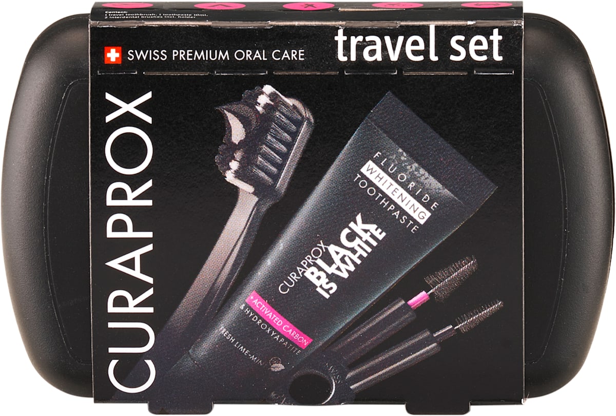 CURAPROX Potovalni set Black is white, 1 kos | dm.si