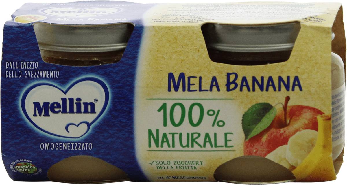 Mellin Omogeneizzato Mela E Banana 6 X 100 Grammi - 11