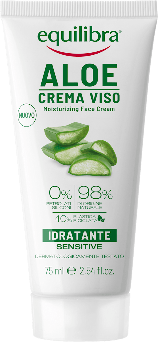 equilibra Crema viso idratante con aloe vera, 75 ml | dm Italia