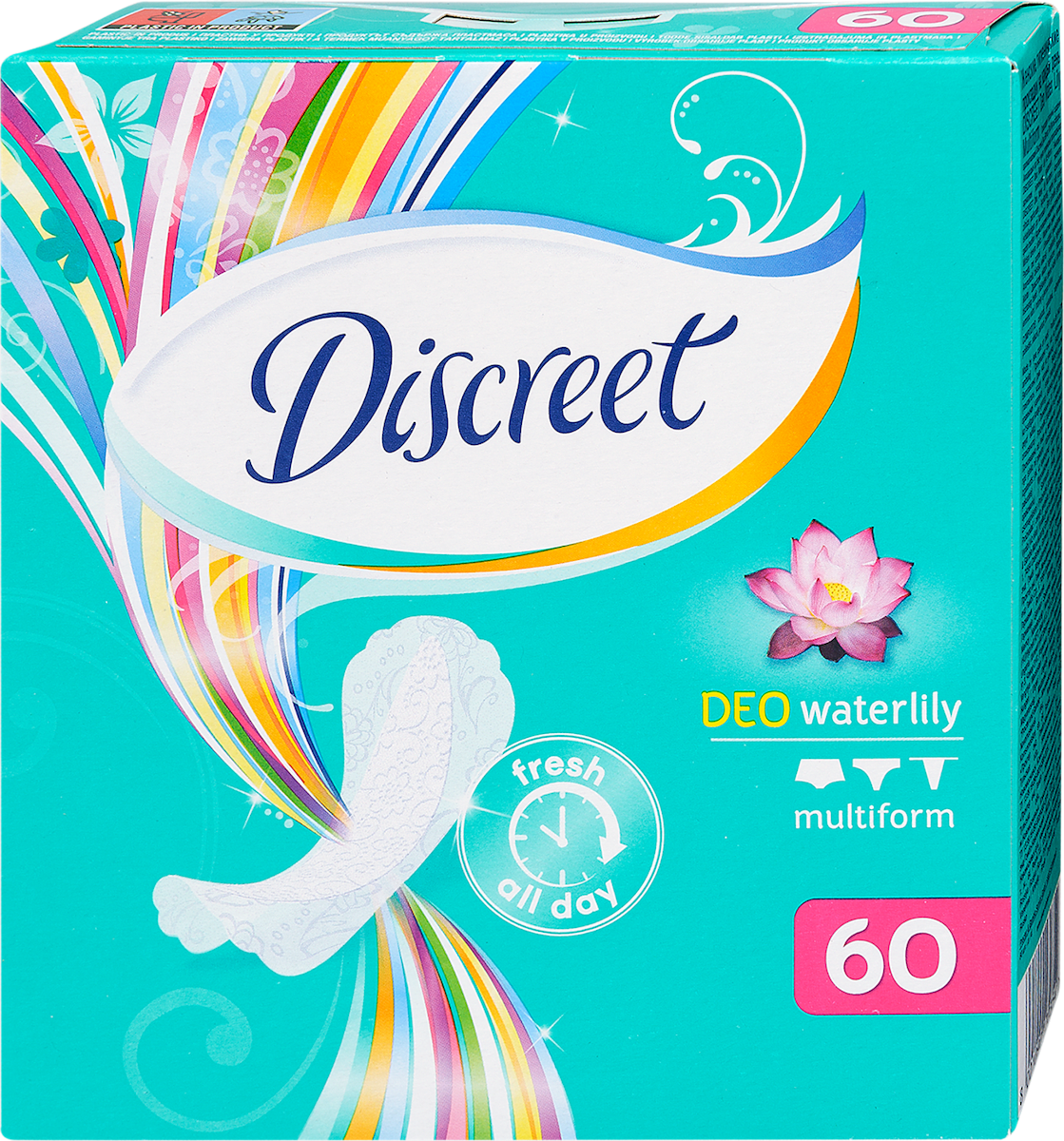 Discreet Absorbante zilnice Multiform Waterlily, 60 buc | dm.ro