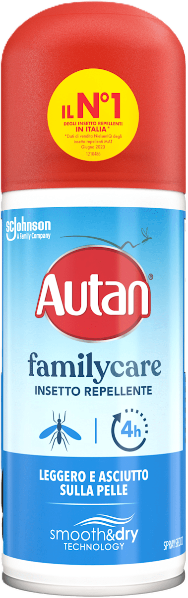 Autan Insetto repellente Family Care spray secco, 100 ml | dm Italia