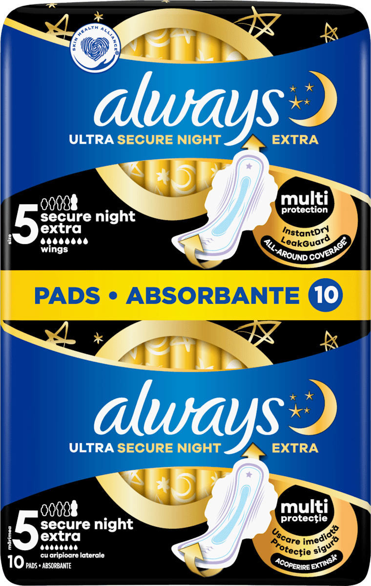 always Ultra secure night higijenski ulošci duo pack, 10 kom. | dm ...