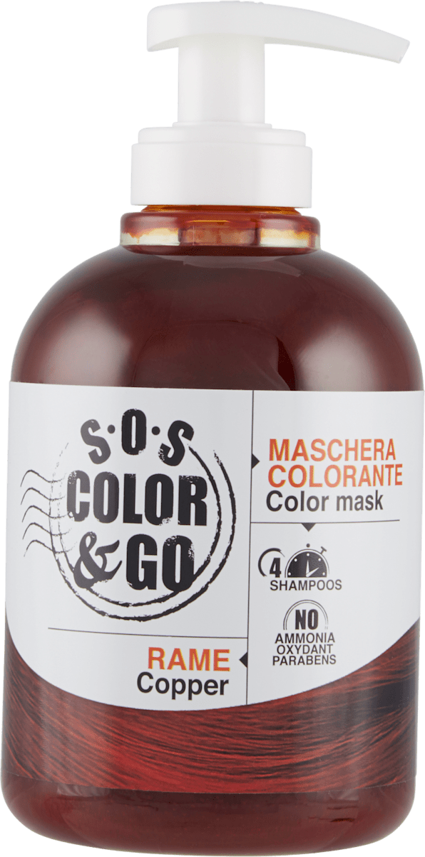 ALAMA PROFESSIONAL Maschera colorata SOS Color&Go rame, 300 ml | dm Italia