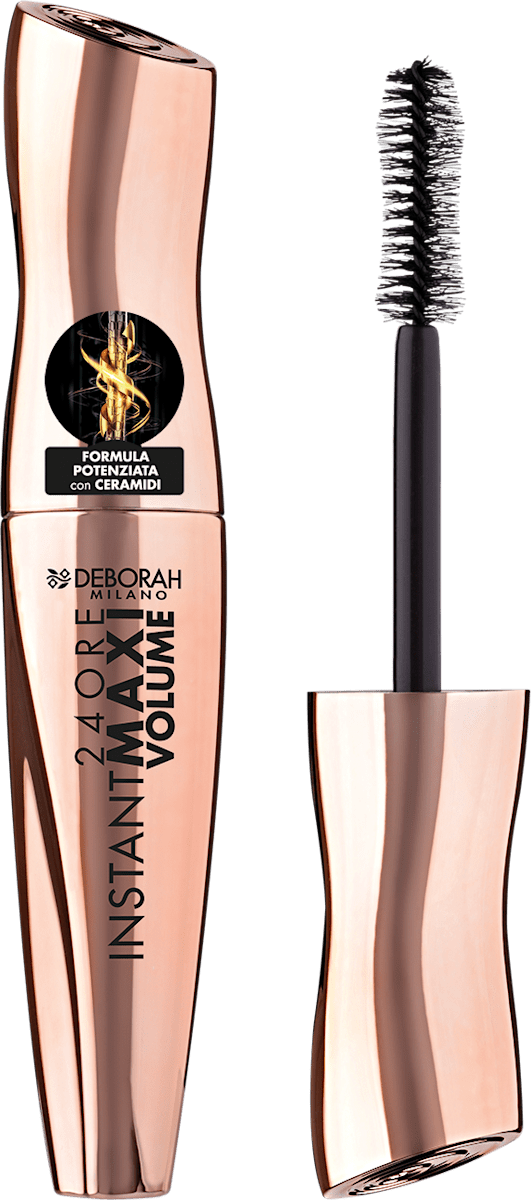 DEBORAH MILANO Mascara 24ORE Instant Maxi Volume con ceramidi, 12 ml ...