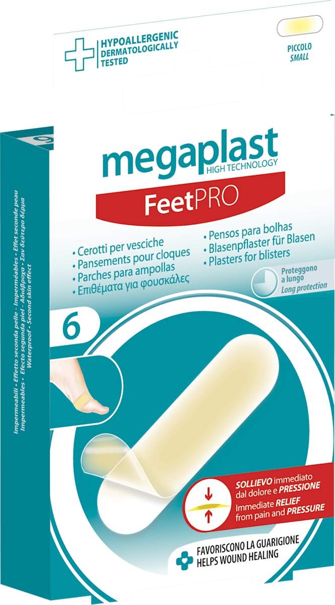 Cerotti Per Vesciche My Doct Impermeabili E Trasparenti, Confezione Da 5 Pezzi, Idrocolloidali, Ipoallergenici, Dimensioni 7x3,8 Cm