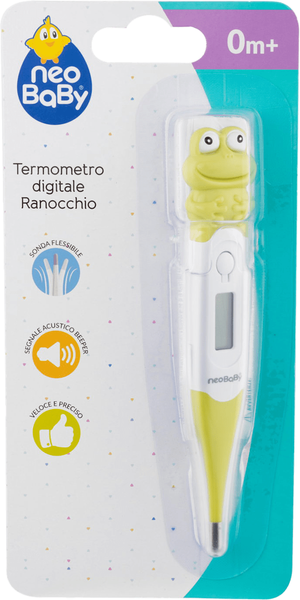 NeoBaby Termometro digitale ranocchio, 1 pz | dm Italia