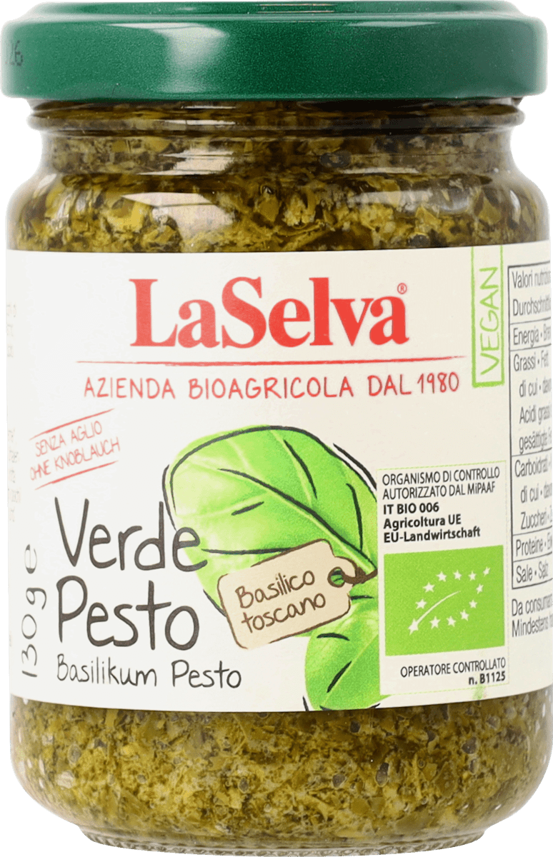 LaSelva Pesto Basilikum ohne Knoblauch, 130 g dauerhaft günstig online ...