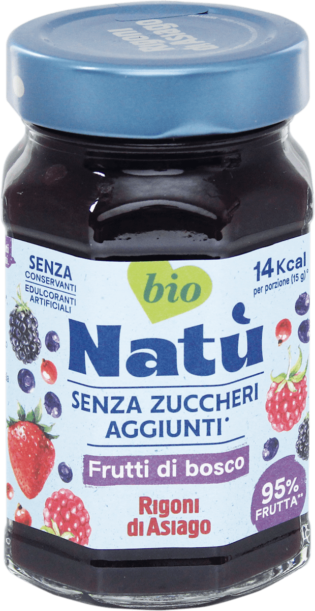 Rigoni di Asiago Natù Bio composta di frutti di bosco, 240 g | dm
