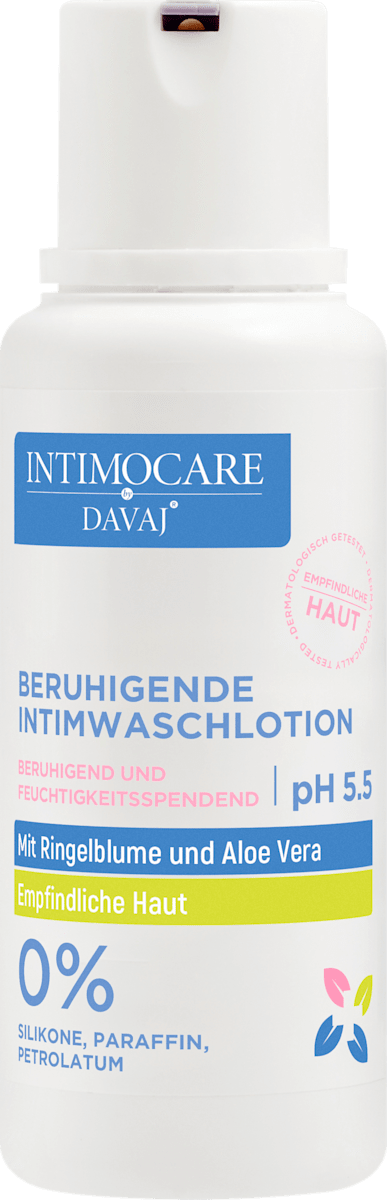 DAVAJ DERMOCARE Săpun intim calmant cu mușețel și aloe vera, 250