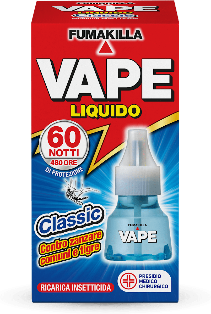 VAPE Ricarica liquida 60 notti contro le zanzare, 30 ml