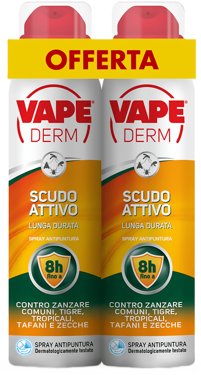 VAPE Spray antipuntura Scudo Attivo bipacco, 200 ml