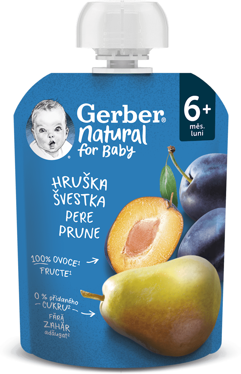 Gerber Natural Hruška Švestka