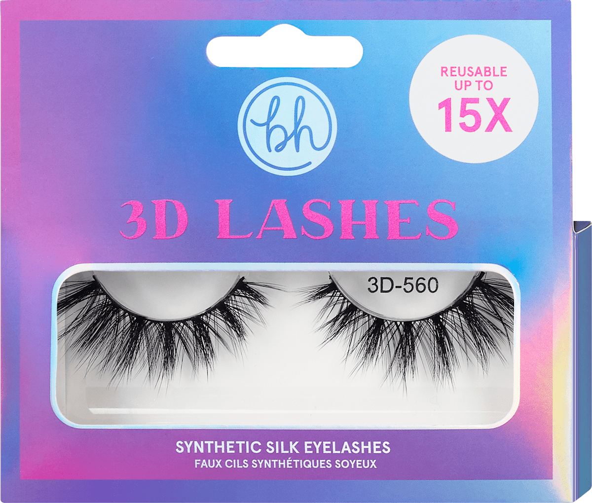 bh cosmetics Umetne trepalnice 3D Lashes, 3D-560, 1 kos | dm.si