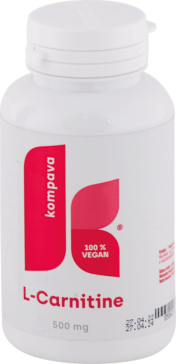 Kompava Kapsuly L-Carnitine 500 mg, 60 ks