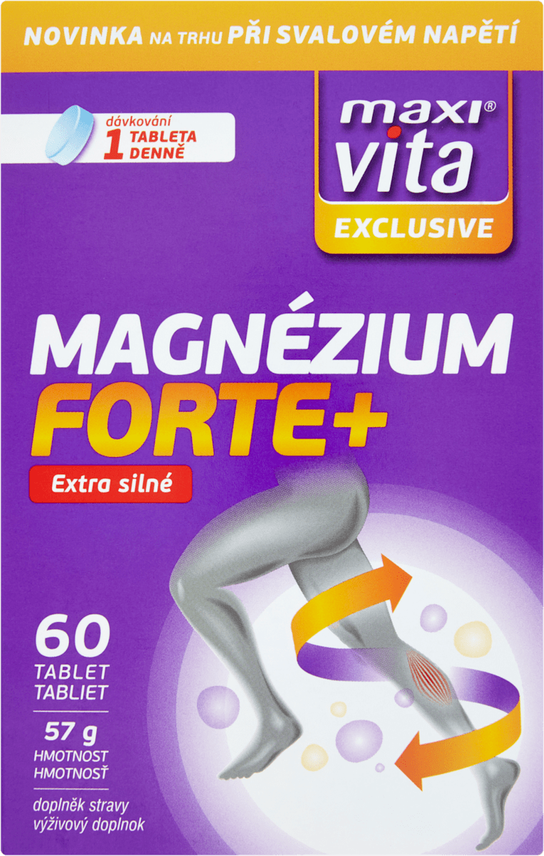 maxi vita Exclusive Magnézium Forte+, 60 ks | dm.cz