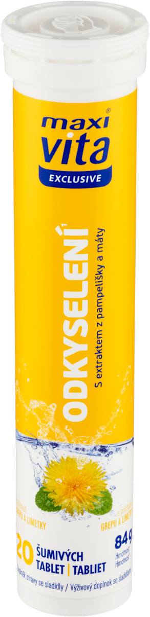 maxi vita šumivé tablety Exclusive Odkyselení, 20 ks | dm.cz