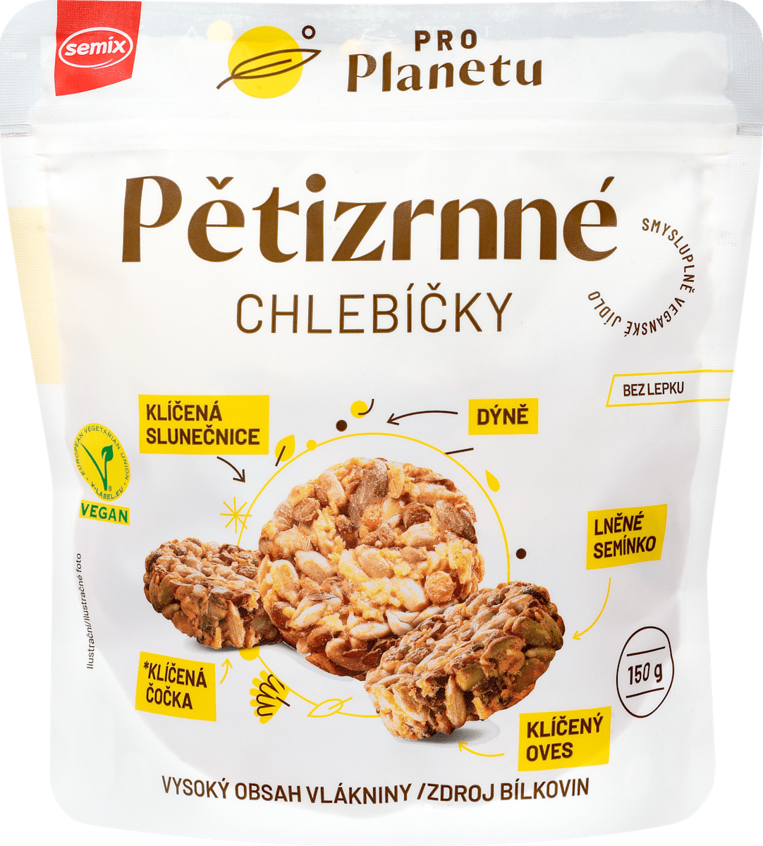 Semix Pro Planetu pětizrnné chlebíčky, 150 g | dm.cz