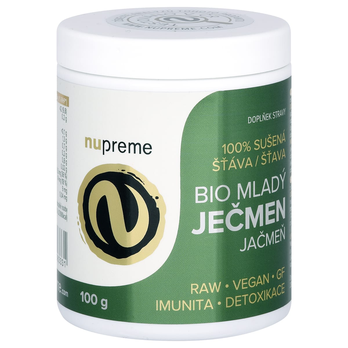nupreme BIO Mladý ječmen, 100 g | dm.cz