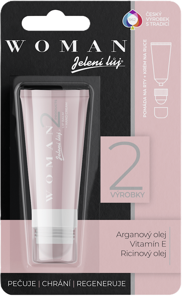 Jelení lůj balzám na rty a ruce Woman 2 v 1, 20 ml | dm.cz