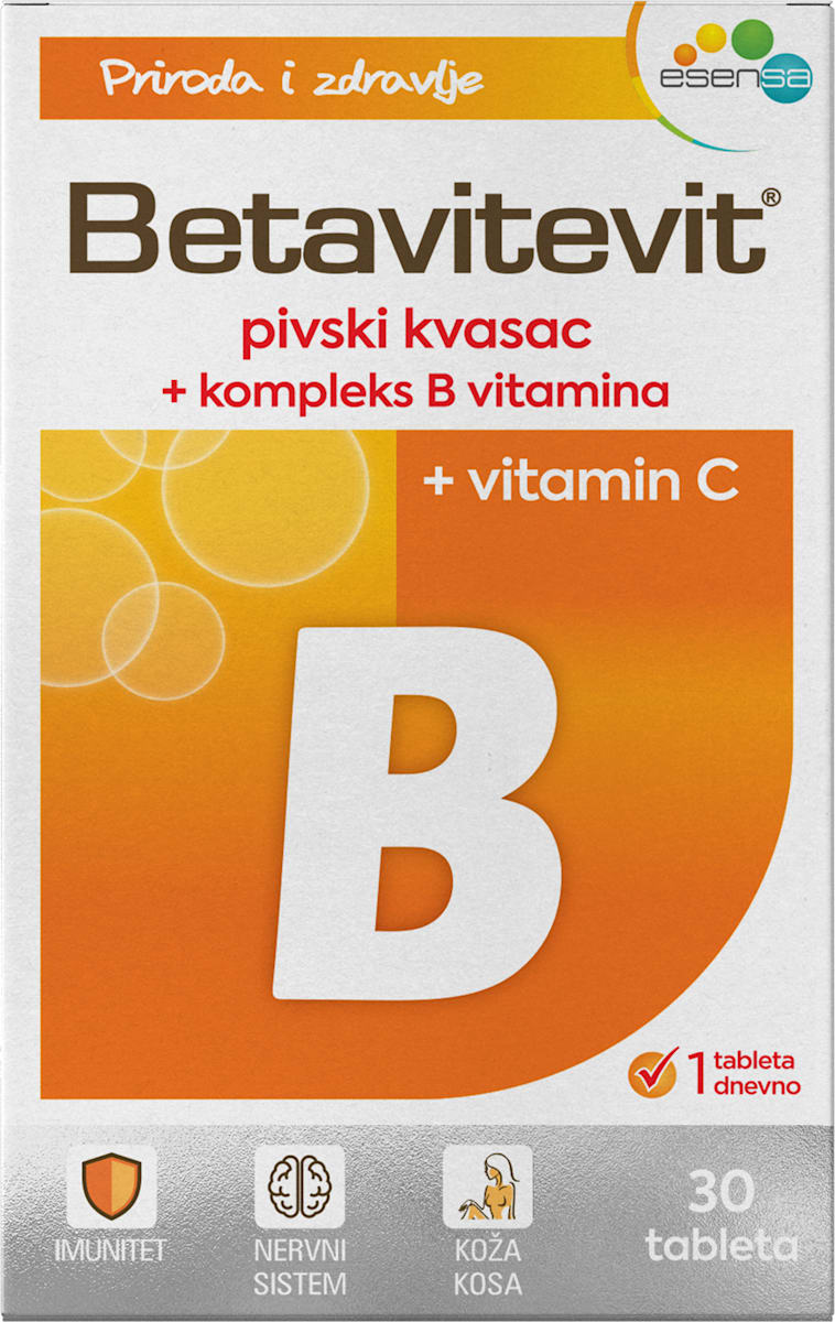 esensa Betavitevit tablete: pivski kvasac + kompleks B vitamina ...