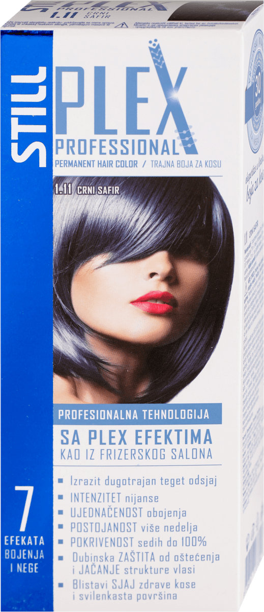 STILL PLEX PROFESSIONAL COLOR 1.11- CRNI SAFIR boja za kosu, 1 kom | dm.rs
