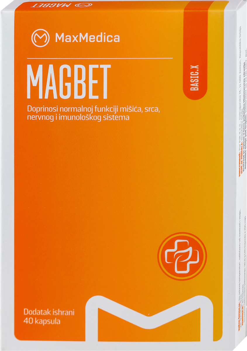 MaxMedica Magbet kapsule - magnezij i vitamin B, 40 kom. | dm Bosna i ...
