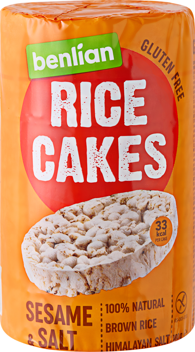 benlian RICE CAKES pirinčane galete - susam i so, 100 g | dm.rs