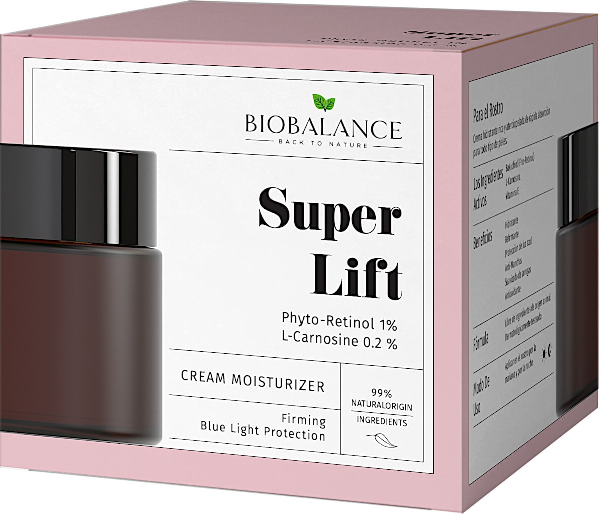 BIOBALANCE Cremă hidratantă cu Fito-Retinol 1% + L-Carnosina 0.2