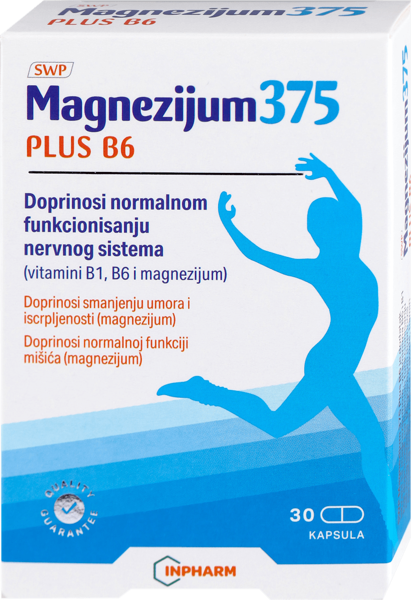 INPHARM MAGNEZIJUM 375plus B6 kapsule, 30 kom | dm.rs