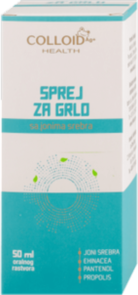 COLLOID SPREJ ZA GRLO - sa jonima srebra, 50 ml | dm.rs