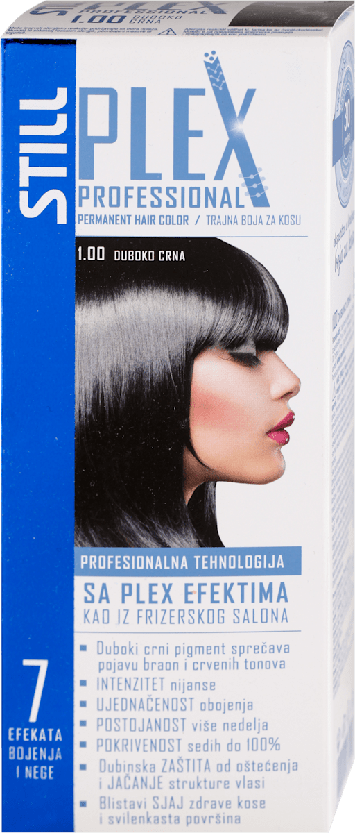 STILL Boja za kosu PLEX COLOR 1.00 - DUBOKO CRNA, 1 kom | dm.rs