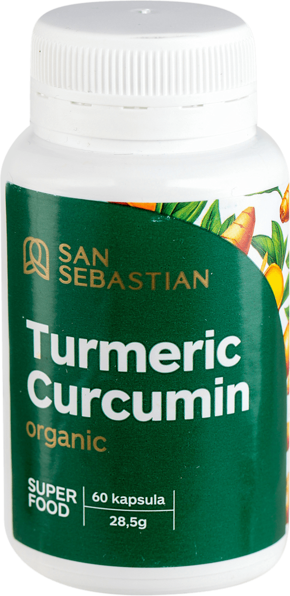 San Sebastian Turmeric Curcumin organic kapsule, 60 kom | dm.rs