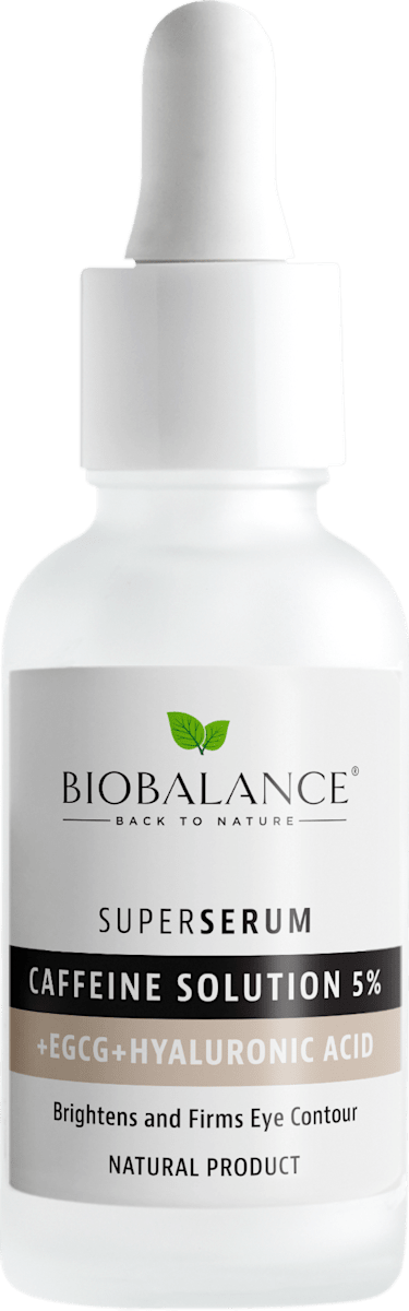BIOBALANCE Super Serum Contur Ochi cu Cafeina 5% + EGCG + Acid