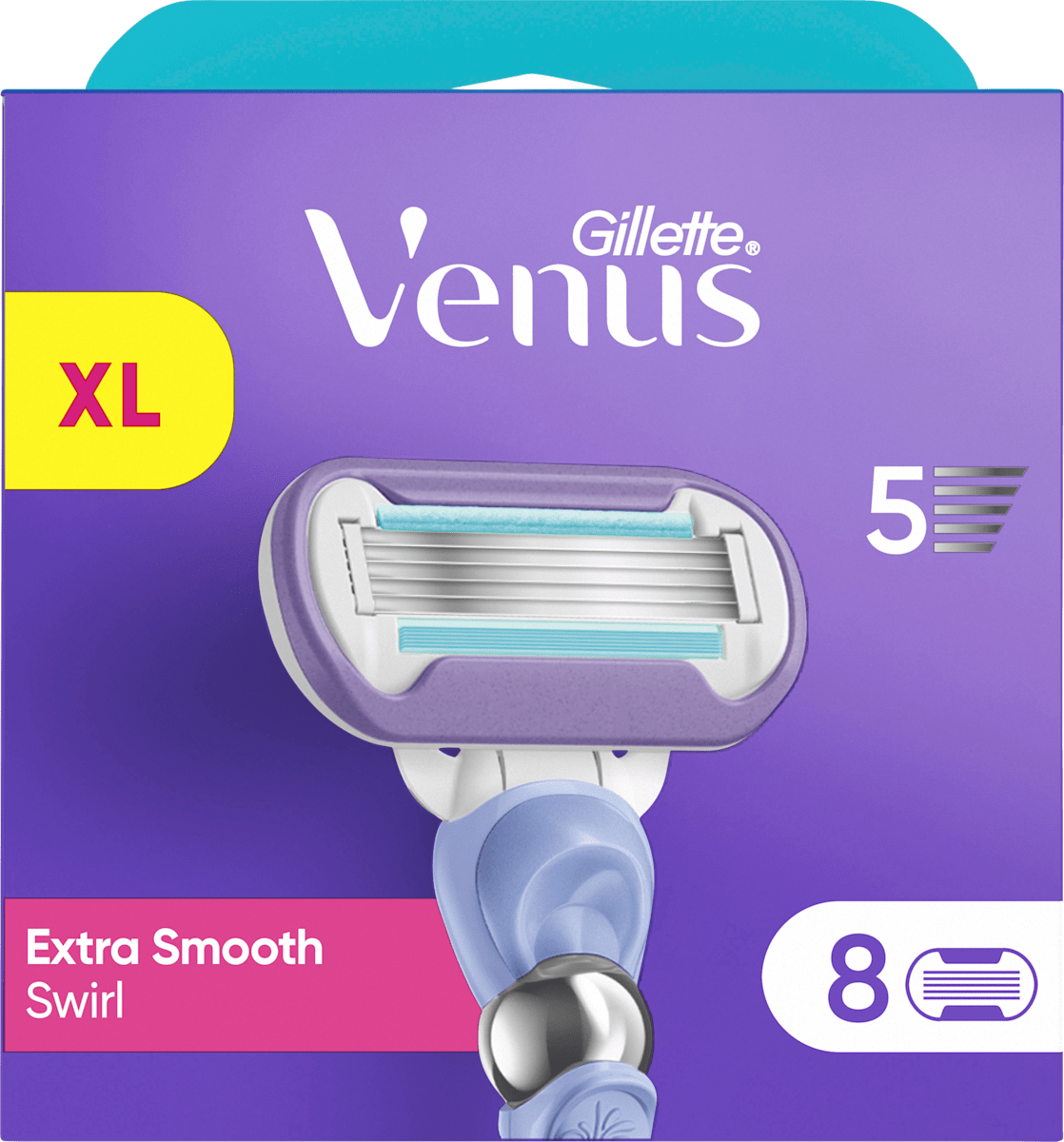 Gillette Venus Rasierklingen, Extra Smooth Swirl, 8 St dauerhaft ...