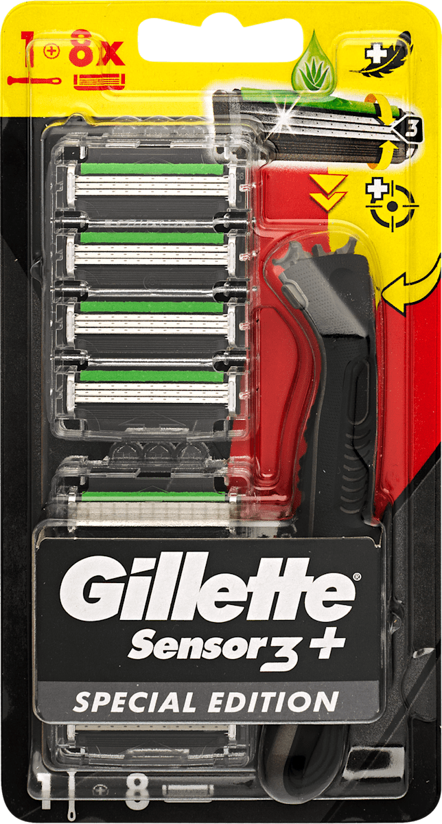 Gillette Sensor 3+ borotva 8 db betéttel, Special Edition, 1 db | dm.hu