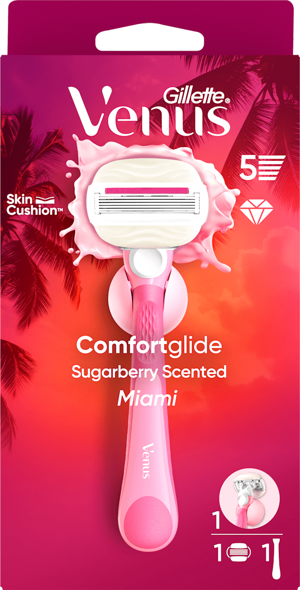 Venusとなります！ Gillette Venus Aparat de ras pentru femei Sugarberry Miami, 48,75