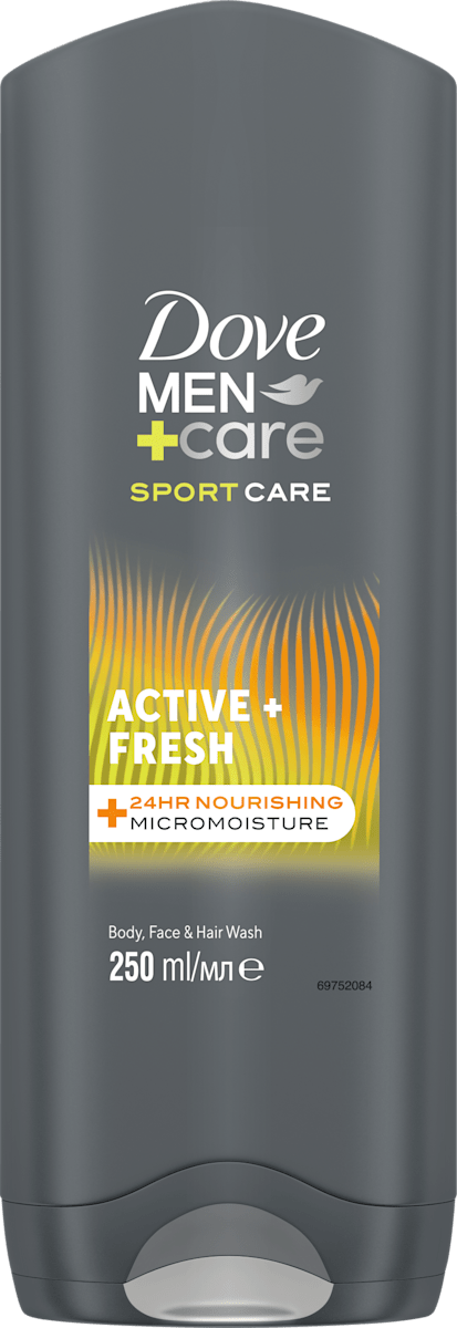 Dove MEN+CARE Docciashampoo uomo 3in1 Active Fresh, 250 ml | dm Italia
