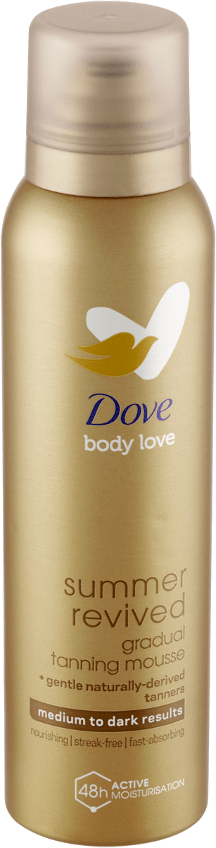 Czech Republic product data sample: body love samoopalovací pěna na tělo summer revived, medium to dark, 150 ml