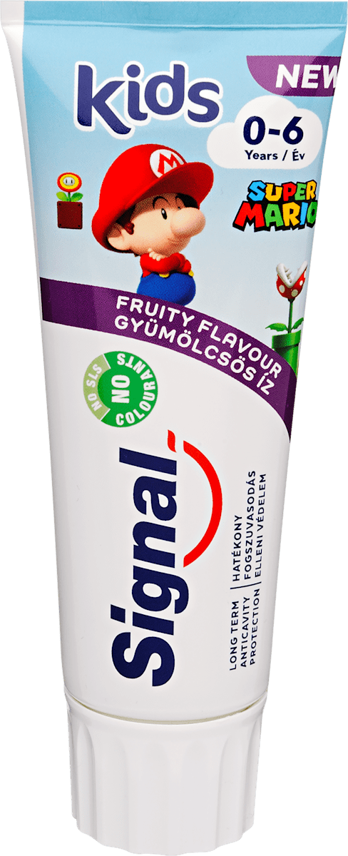 Signal Super Mario Kids dječja pasta za zube Fruity Flavour, 0 – 6 god ...
